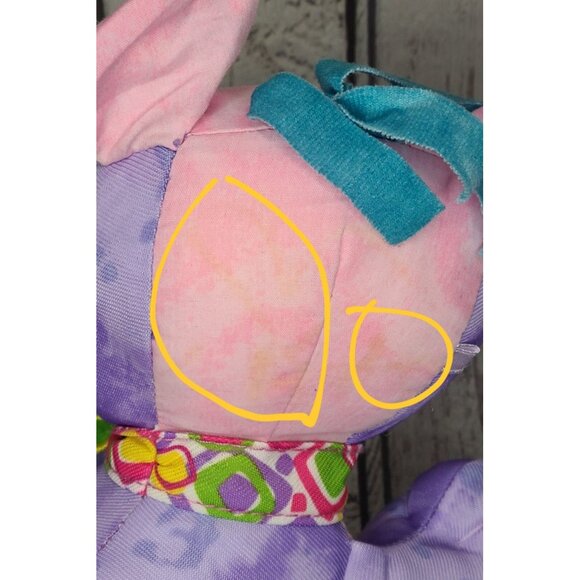 9" Doodle Pet "Sparkle" Puppy Dog Plush Purple Pink Stuffed Animal Drawing Toy - Picture 4 of 7